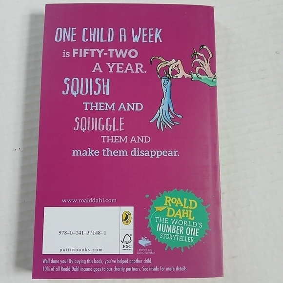 The Witches Publisher: Puffin 2016 Roald Dahl Paperback - Picture 2 of 6